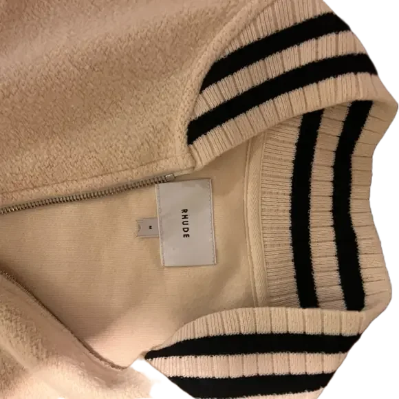 Natural Off- Half-Zip Jumper